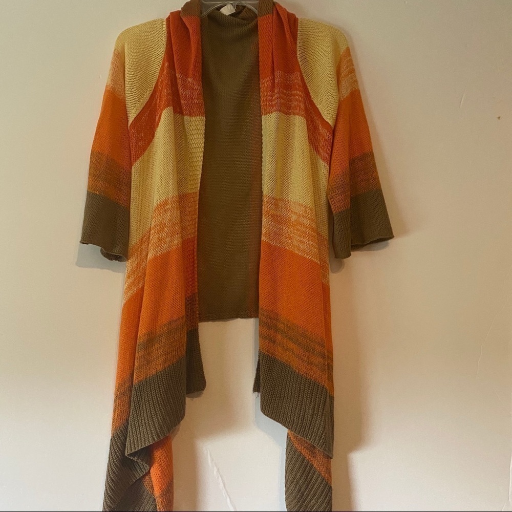 Multiples Open Front Cardigan Sweater Medium